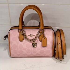 Coach Mini Rowan Crossbody Bag In Powder Pink CEK79
